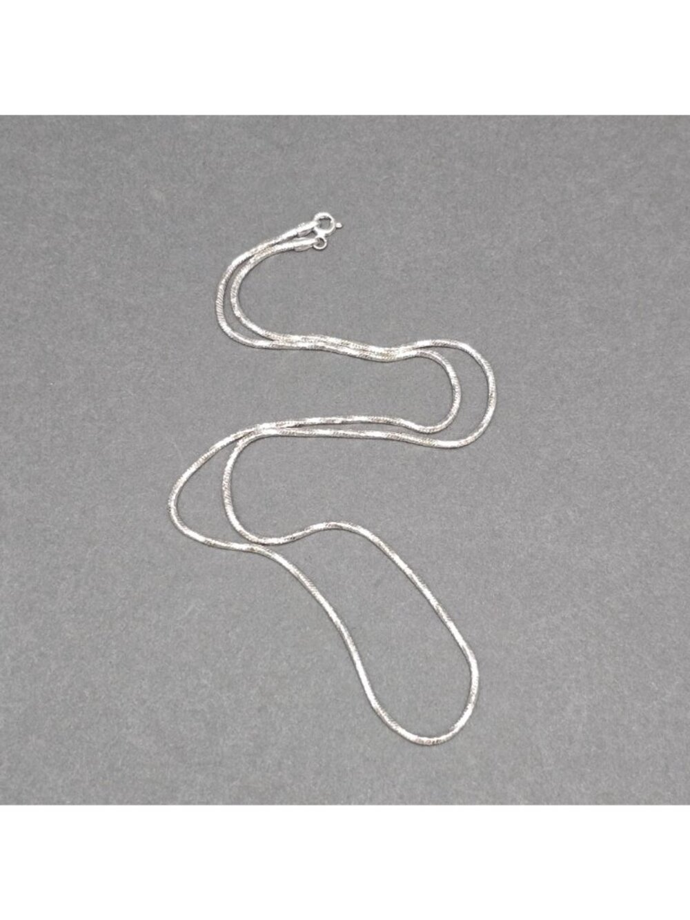 Vintage Sterling Silver Twisted Snake Chain Necklace 18" Italian Signed Karizia - Picture 5 of 10